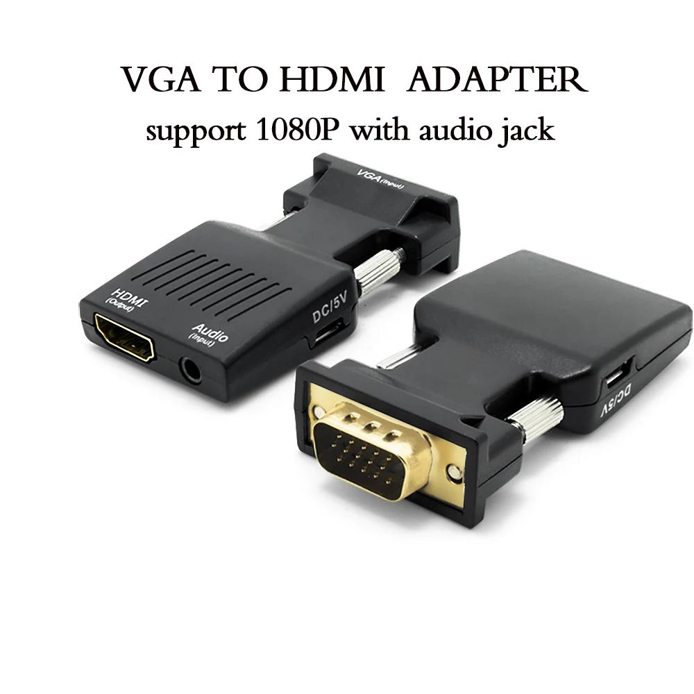 VGA-HDMI,1080P VGA Male-HDMI Female   ̺ ȯ , ǻ, ũž, Ʈ, PC, -